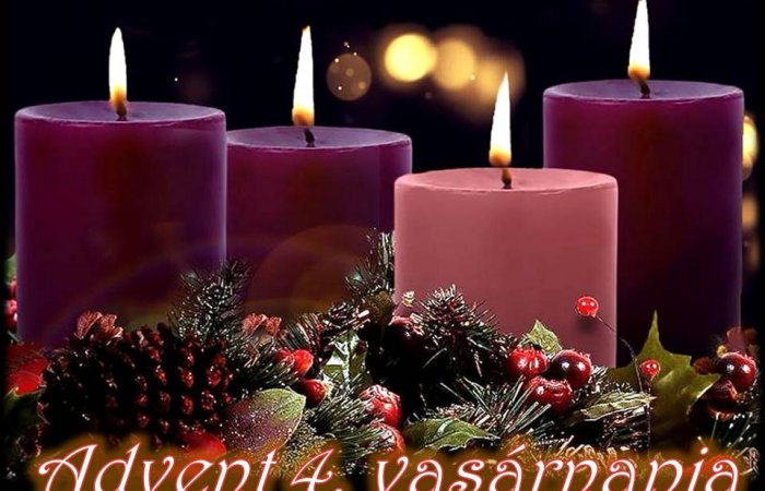 Adventi negyedik gyertyagyújtás