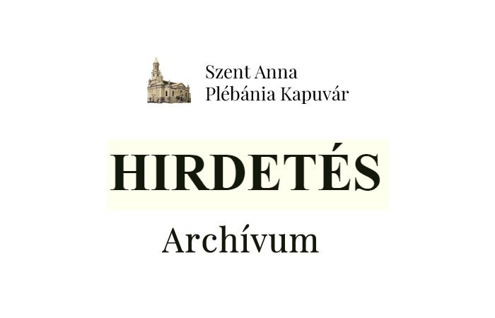 Hirdetmények archívum