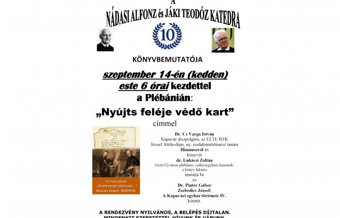 Könyvbemutató a Szent Anna Plébánián