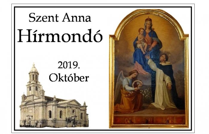 SZENT ANNA HÍRMONDÓ 2019. OKTÓBER
