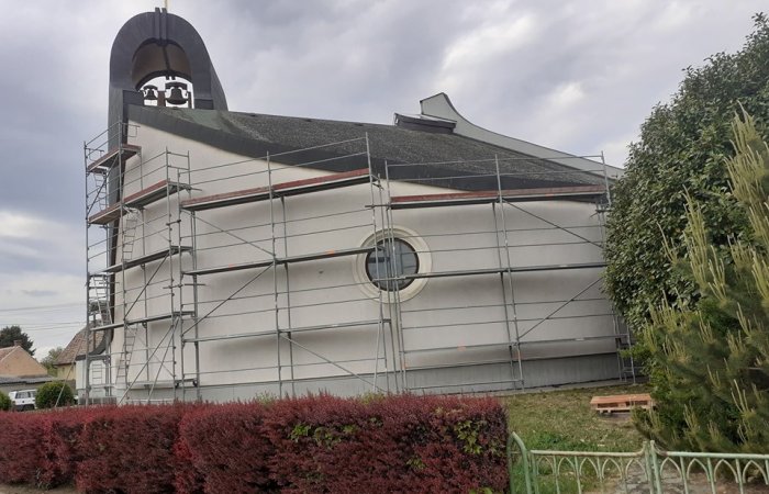 Házhelyi templom felújítása - Képes beszámoló