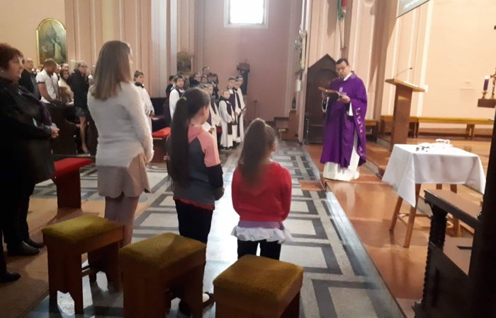 Keresztség szentségének kiszolgáltatása Nagyböjt 3. vasárnapjának előesti szentmiséjén