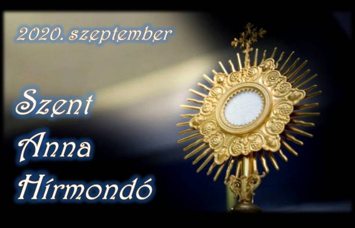 Szent Anna Hírmondó - 2020. szeptember