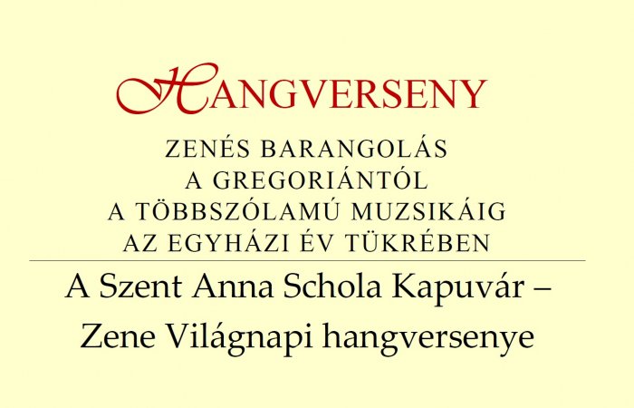 Hangverseny Fertődön - Plakát